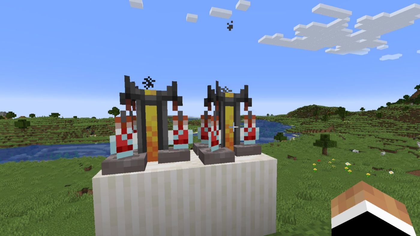 Use a brewing stand to start making potions in Minecraft.