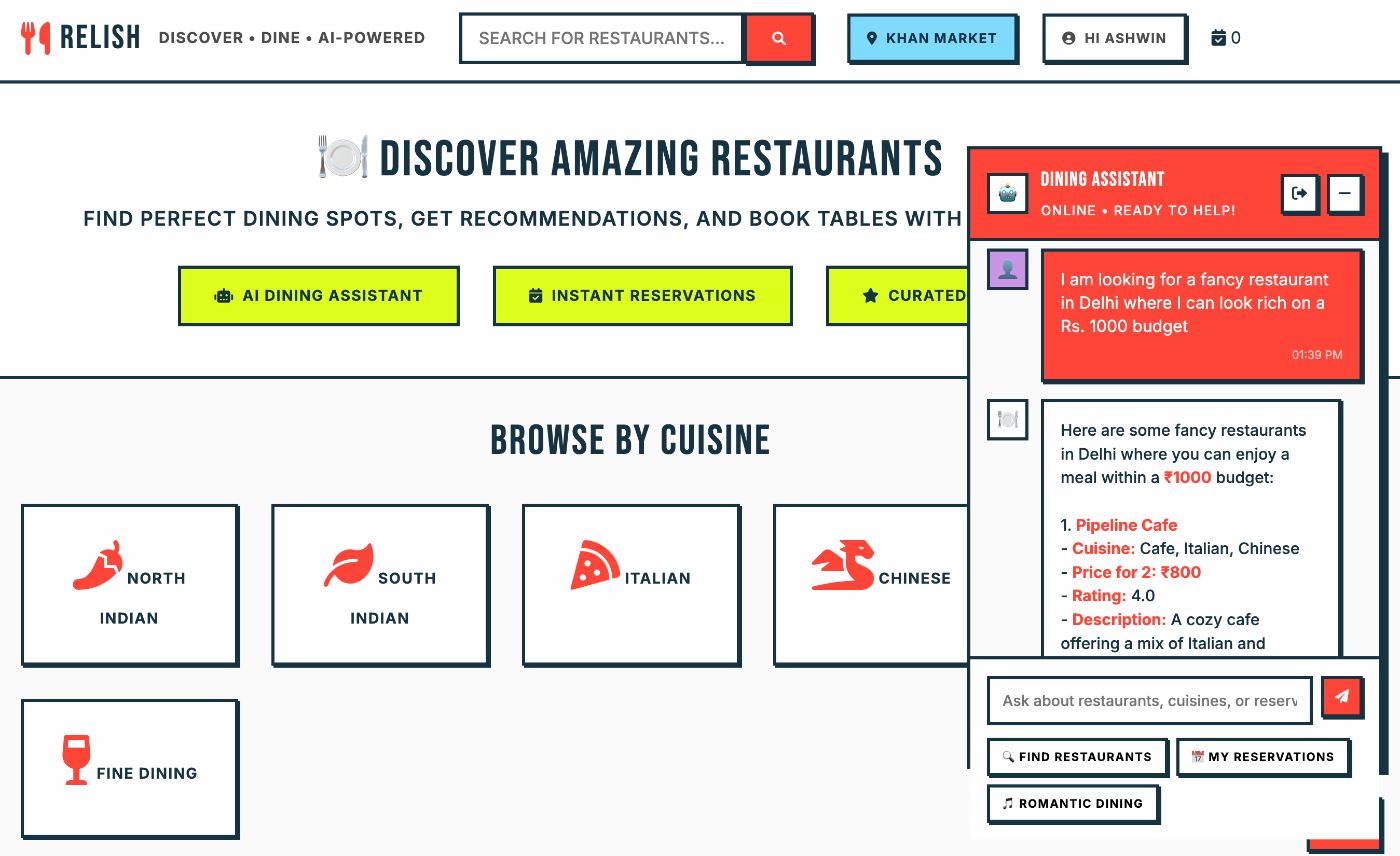 A simplified AI powered restaurant discovery app
