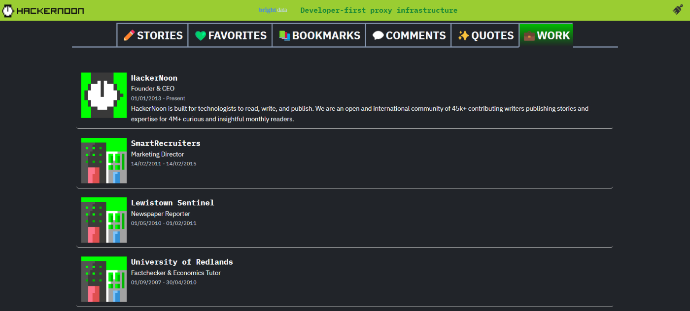 Flaunt Your Job Title on Your Profile Page