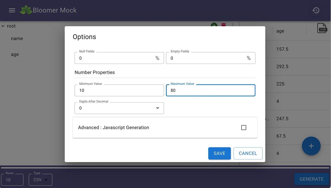 Step 5: Select attribute value for age